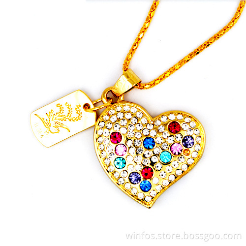 Crystal Heart Shape USB Disk